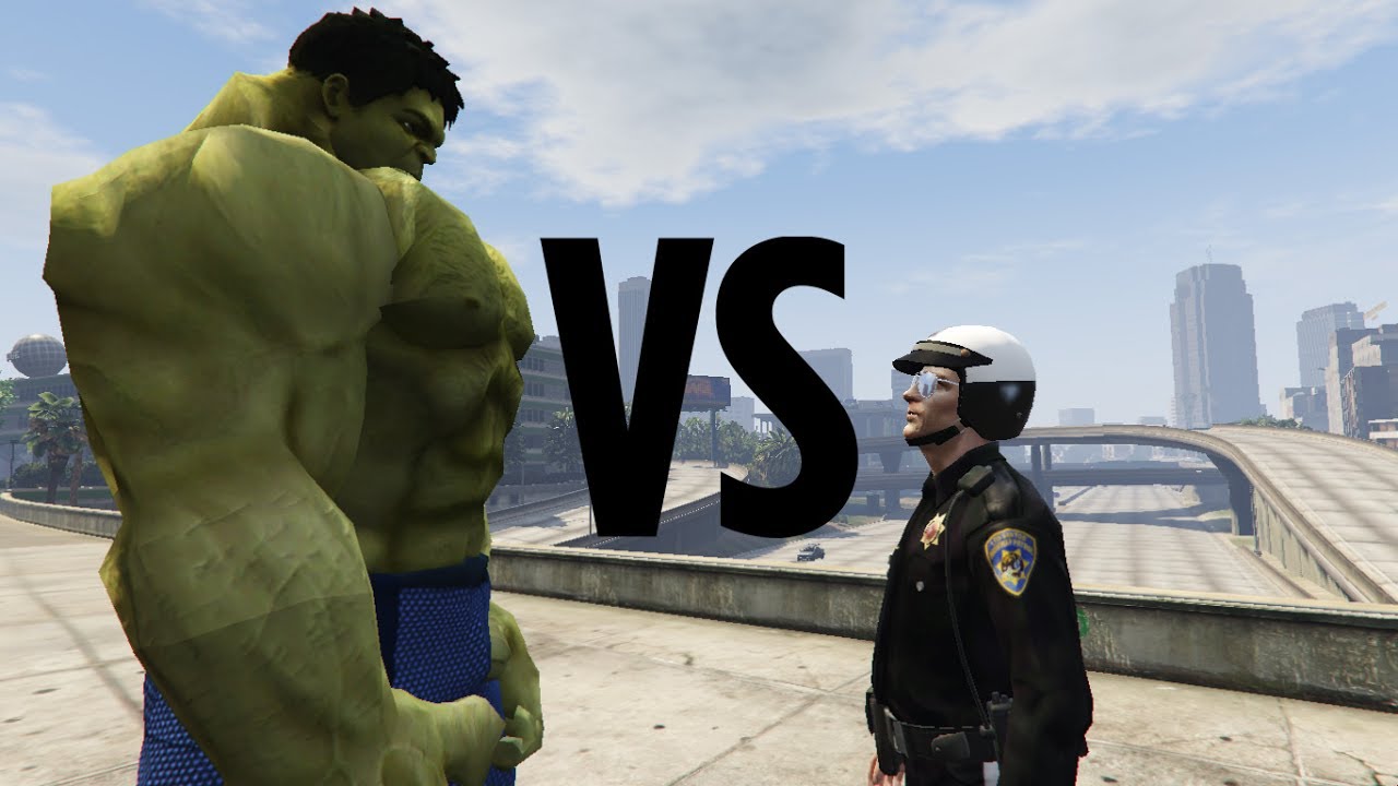 Hulk VS T-1000 - Epic Battle (GTA 5)