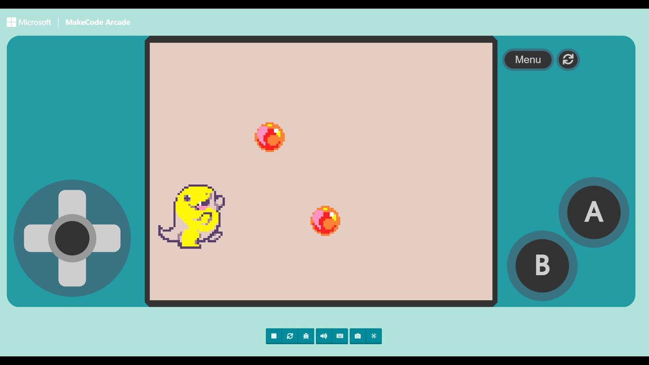 Lesson 10 Coding Gravity With Acceleration in MakeCode Arcade