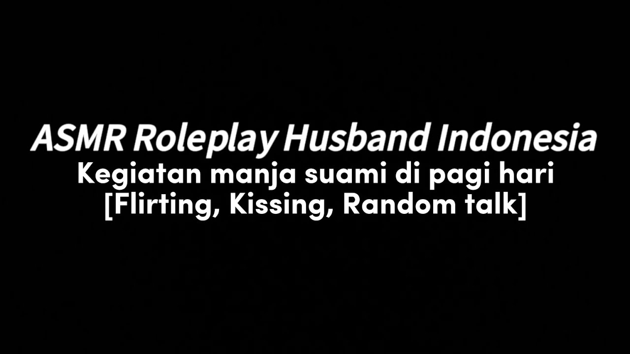 Aku mau nya peluk kamu seharian | ASMR ROLEPLAY HUSBAND INDONESIA