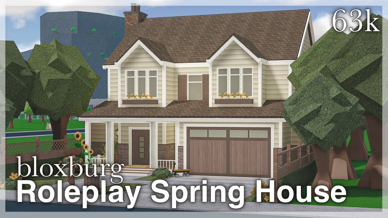 Bloxburg - Roleplay Spring House Speedbuild 🌻 (exterior) | Roblox