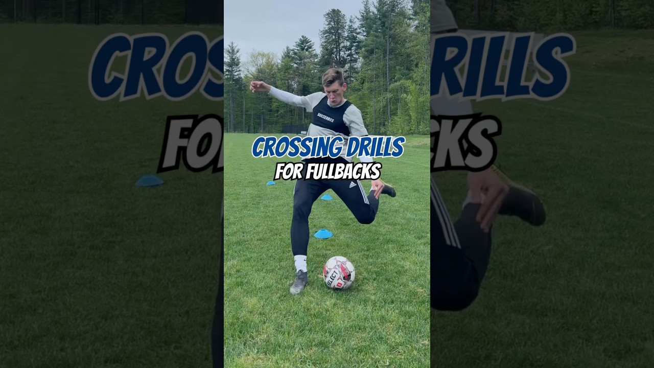 Crossing Drills For Fullbacks #soccertraining #footballdrills #fullback #crossing #assists