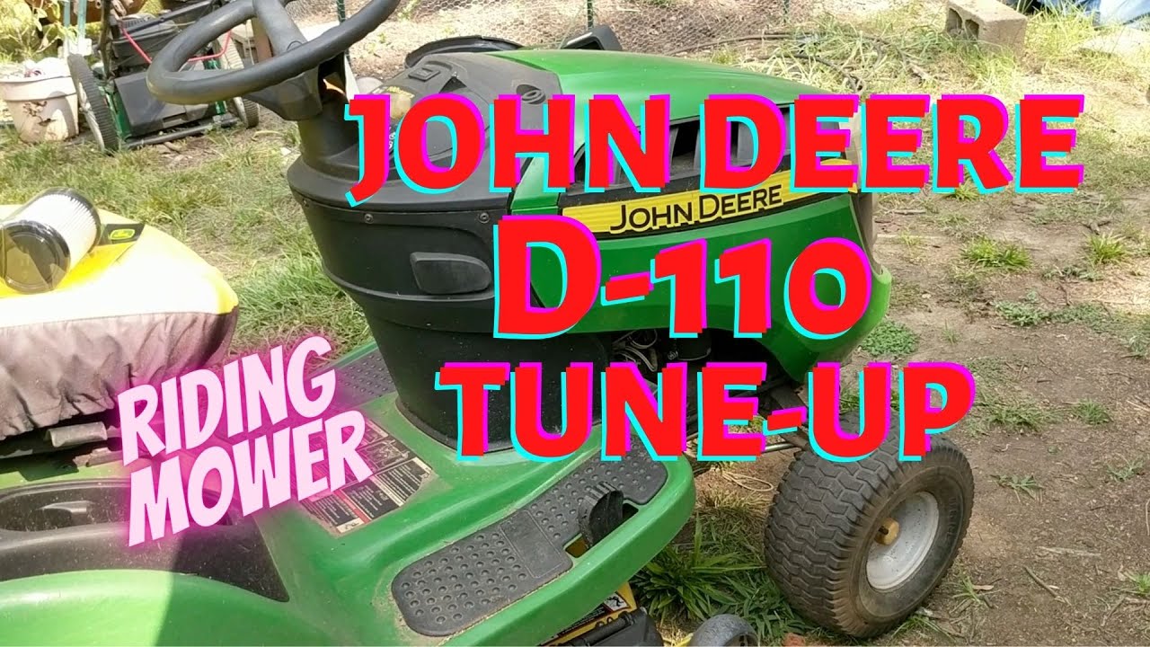 Riding Mower Tune-up for John Deere D110 Lawn Tractor