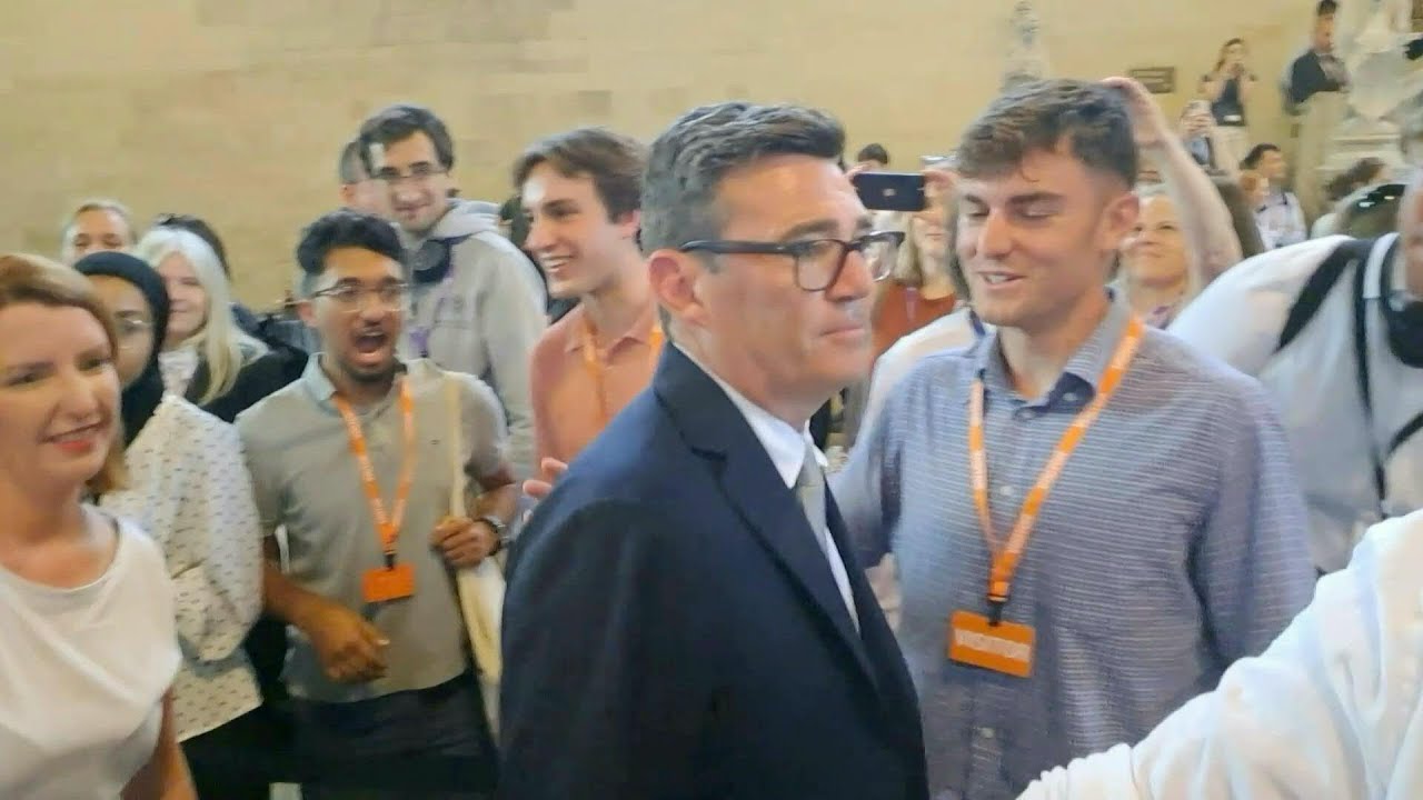 Andy Burnham meets other Labour MPs in the UK Houses of Parliament | AFP