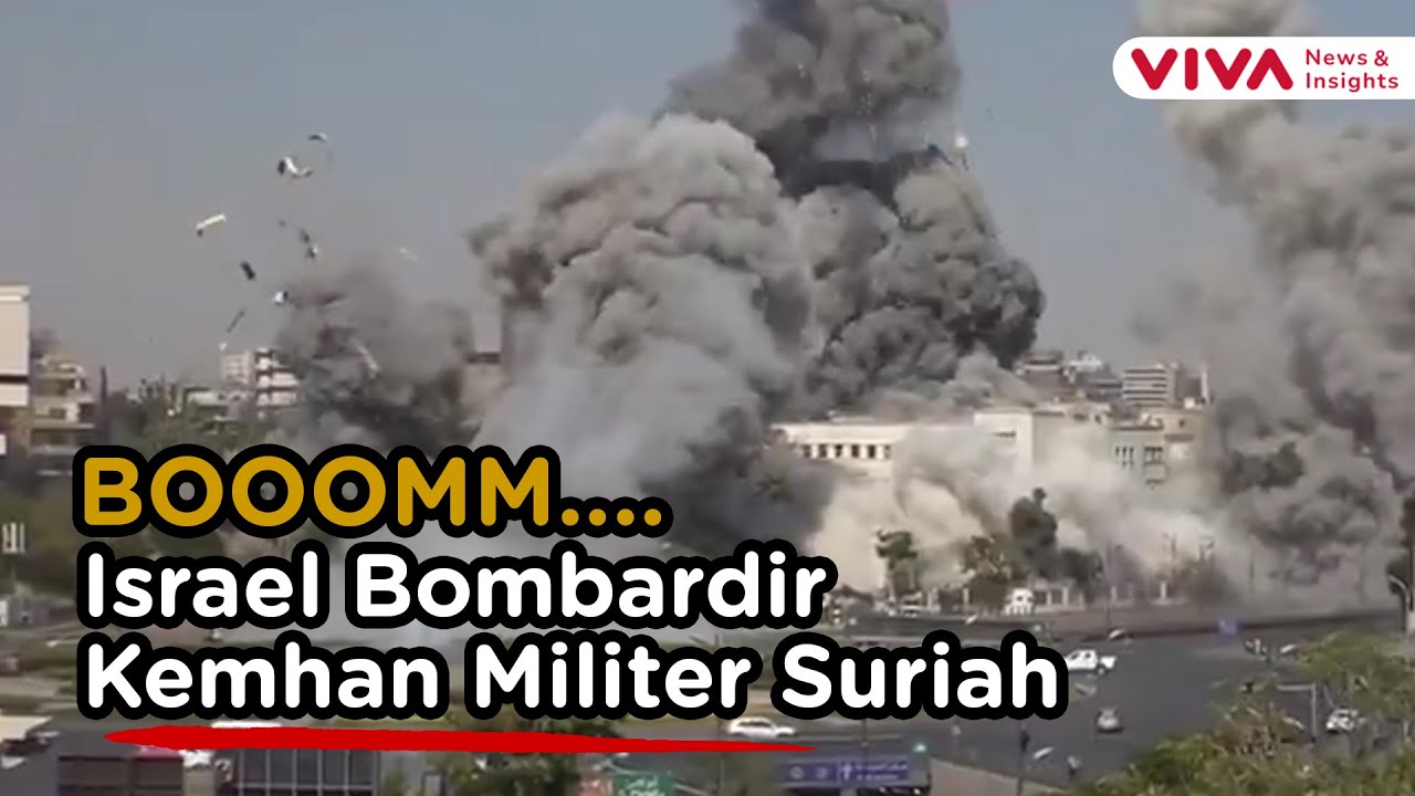 Detik-detik Rudal Israel Hantam Markas Militer Suriah di Pusat Kota!