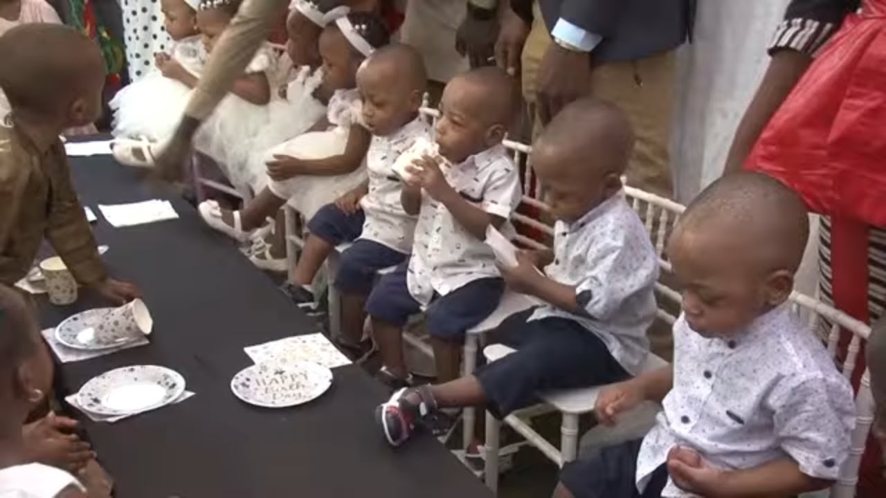 World's only nonuplets celebrate their second birthday in Mali