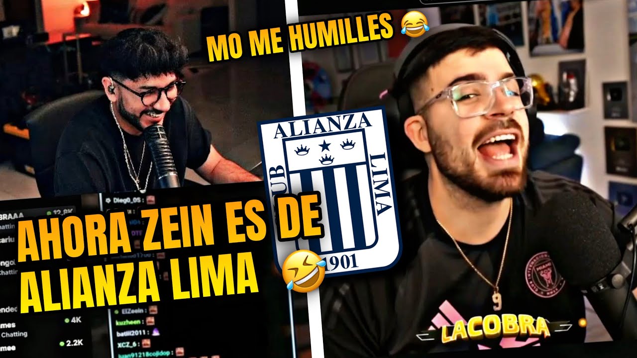 ZEIN SE BURLA DE LA COBRA EN SU CANAL AL GANAR ALIANZA LIMA A MESSI