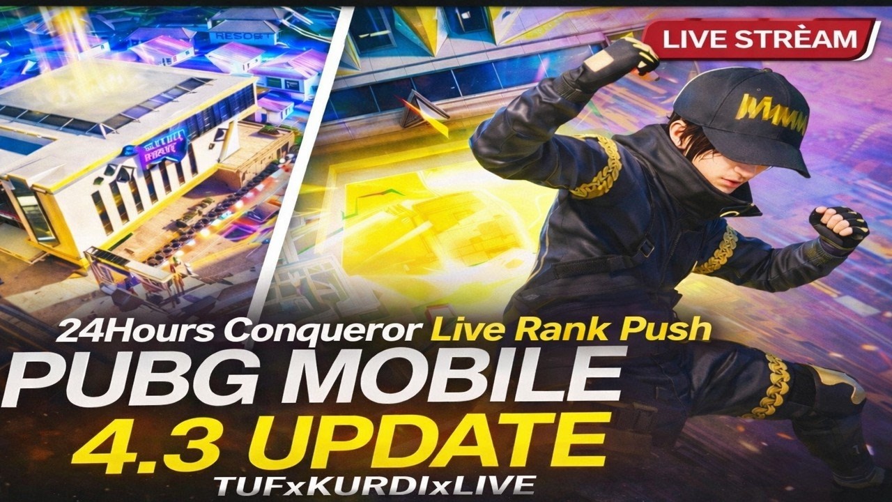 TUFxKURDIxLIVE   24HOURS NON STOP LIVE CONQUEROR RANK PUSH