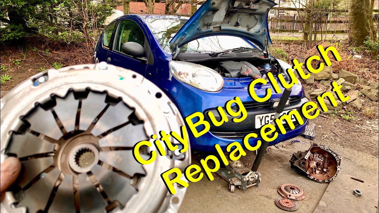 Замена сцепления Citroen C1, такая же, как у Peugeot 107 и Toyota Aygo (CityBug)