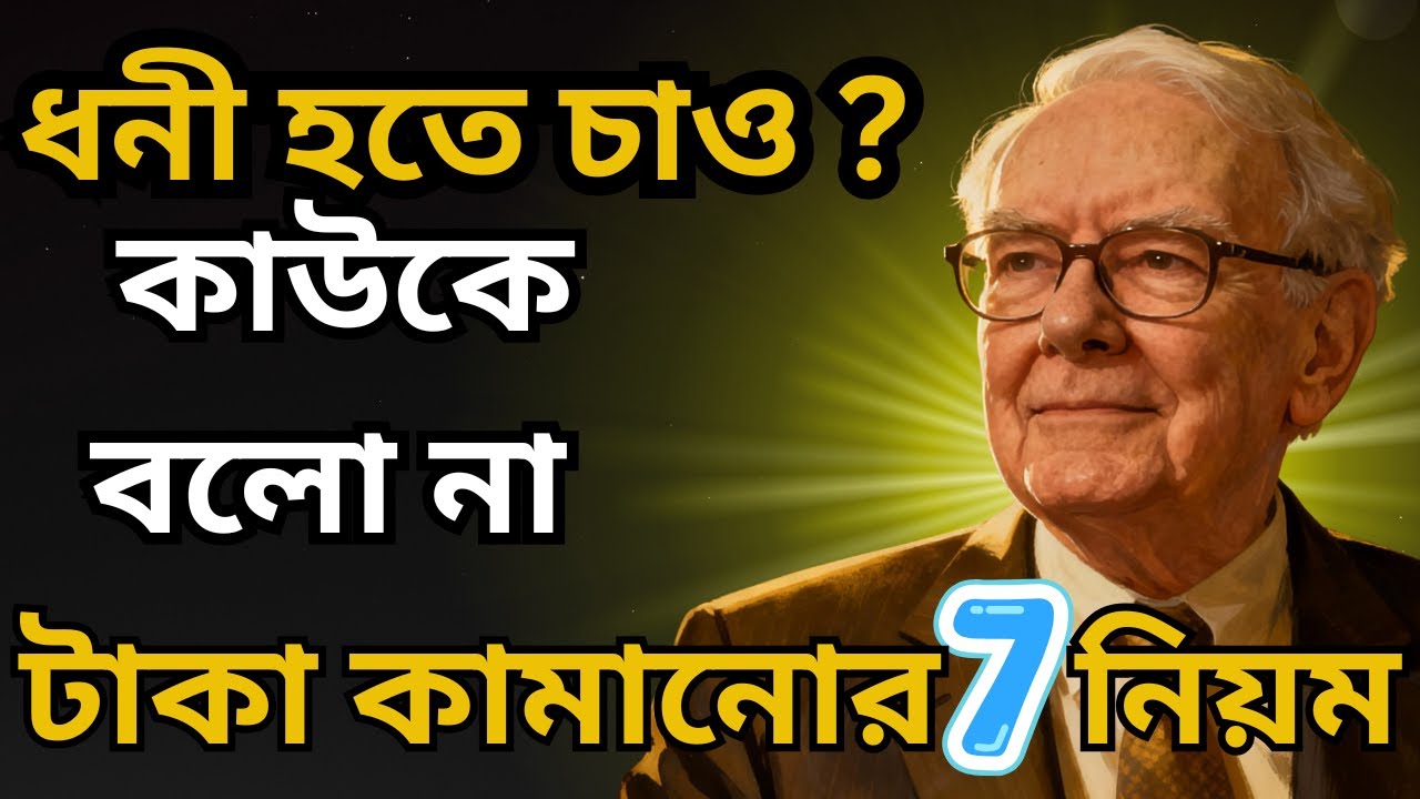 আর্থিক লক্ষ্য অর্জনের ৭টি সহজ উপায় |  7 Golden Rules of Money | Life Changing Motivation