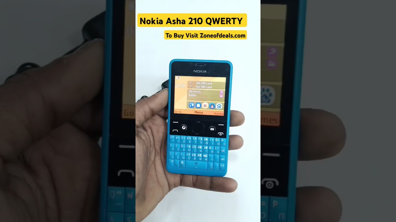 Rs.2499 | NOKIA ASHA 210 QWERTY BLUE EDITION | BUY NOW FROM ZONEOFDEALS.COM #nokia #nokiamobiles