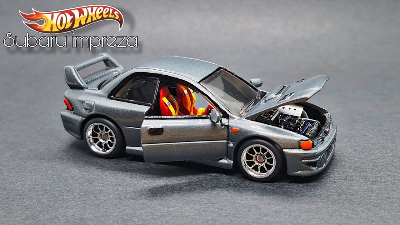 custom hot wheels subaru impreza 22b sti