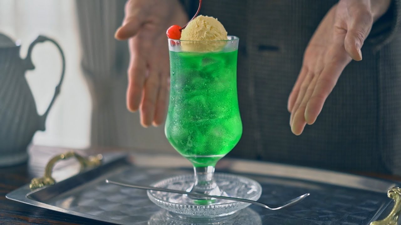 クリームソーダを作るだけ。