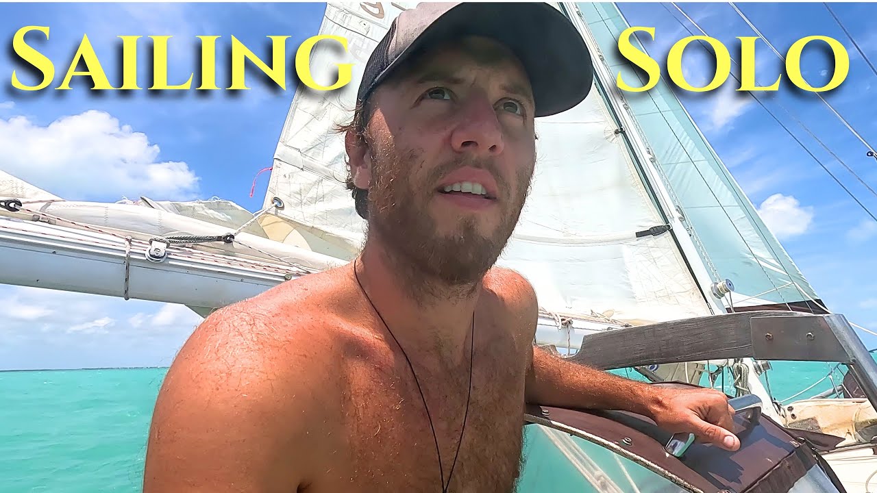 Solo Sailing with NO ENGINE Through the Florida Keys at Night | Ep. 26