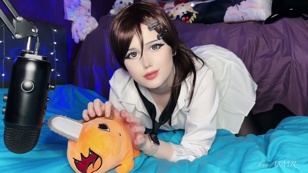 ASMR Scratching | Chainsaw Man Girls Cosplay #asmr #asmrcosplay