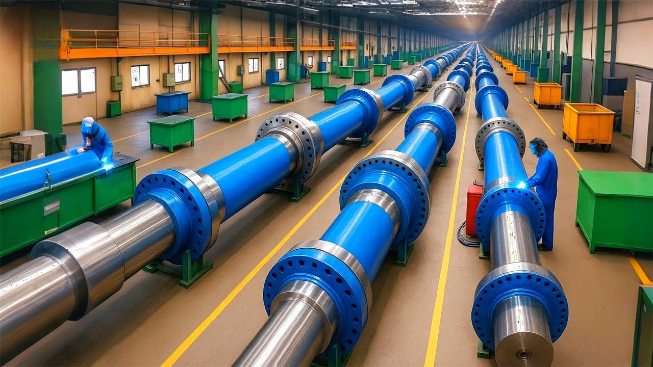 O EIXO de 50 TONELADAS das TURBINAS EÓLICAS que Gera Energia para MILHÕES