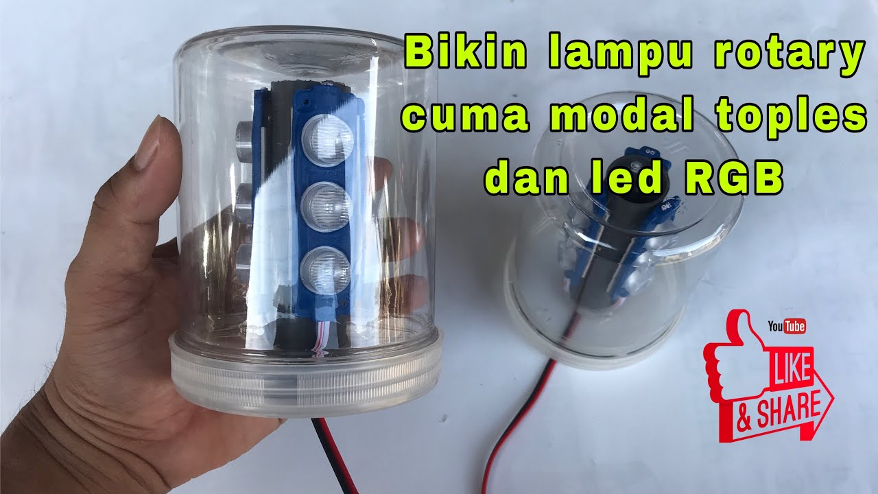 Cara membuat lampu rotary truck,miniatur truck,strobo mobil motor,ambulan murah meriah dan mudah