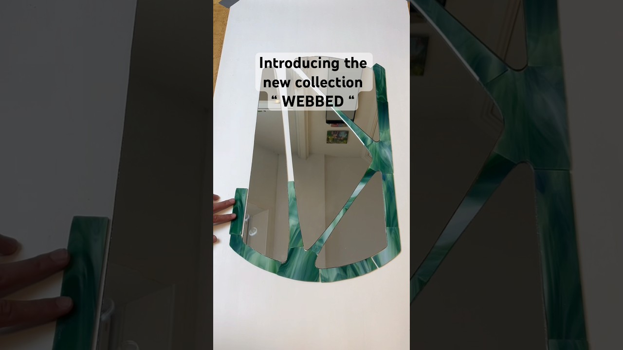 The new stained glass mirror collection #art #artist #stainedglassart