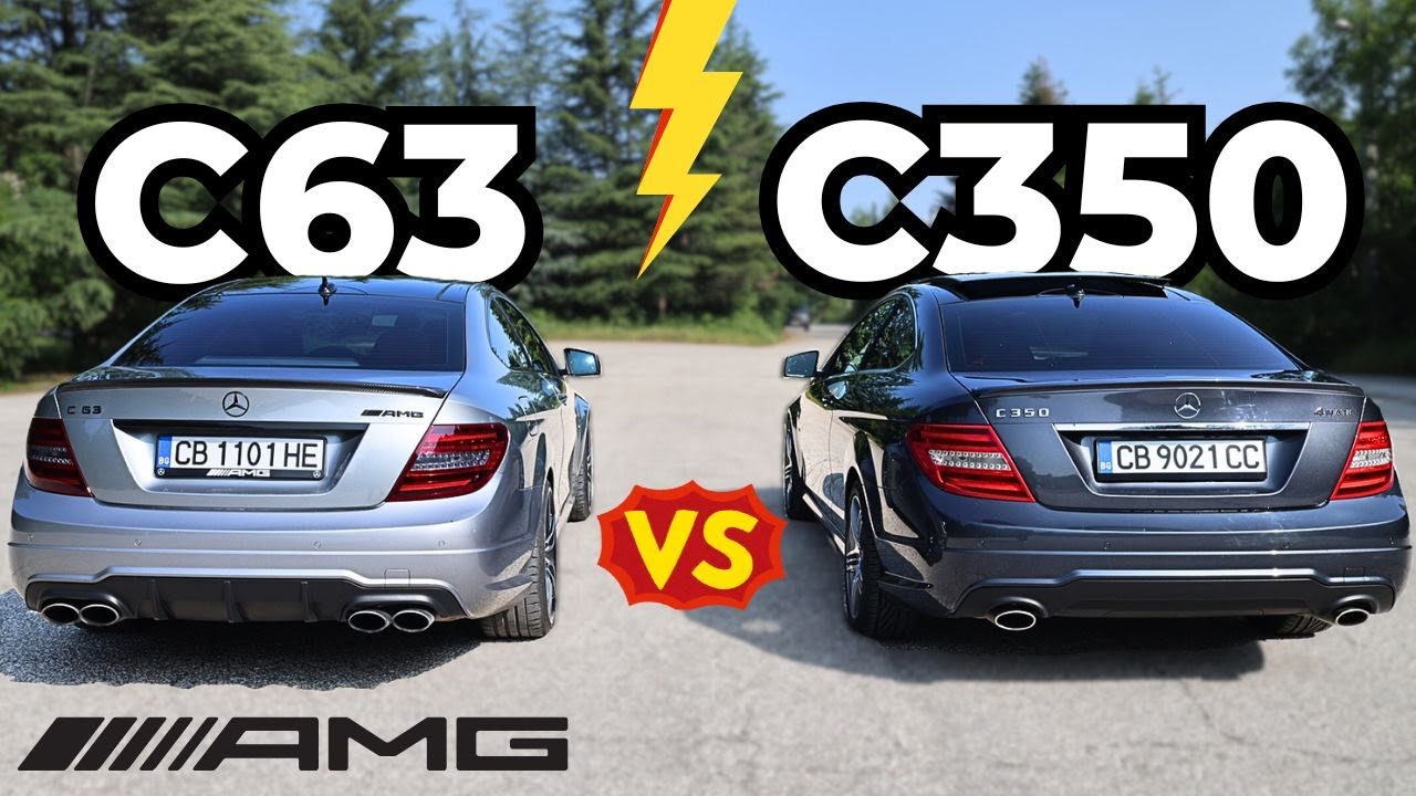 Струва ли си AMG? Битката на Mercedes W204 [C63 vs C350]