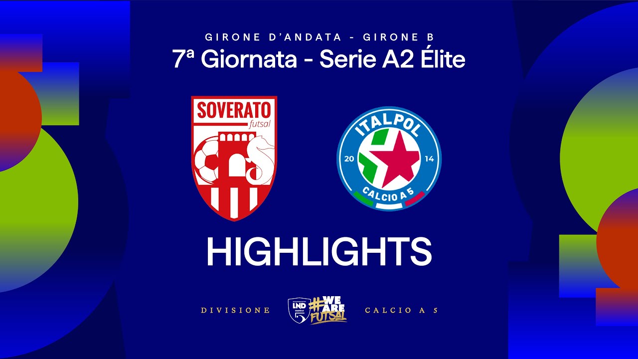 Soverato Futsal-Italpol 4-5 | Gol e highlights | 7ª giornata | Serie A2 Élite 2025/2026 - Gir B