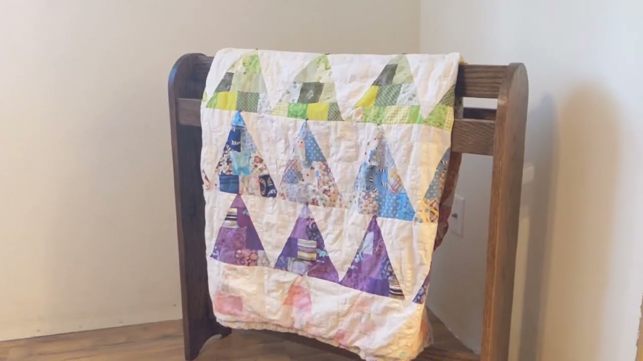 Very Easy Simple DIY Oak Quilt Rack