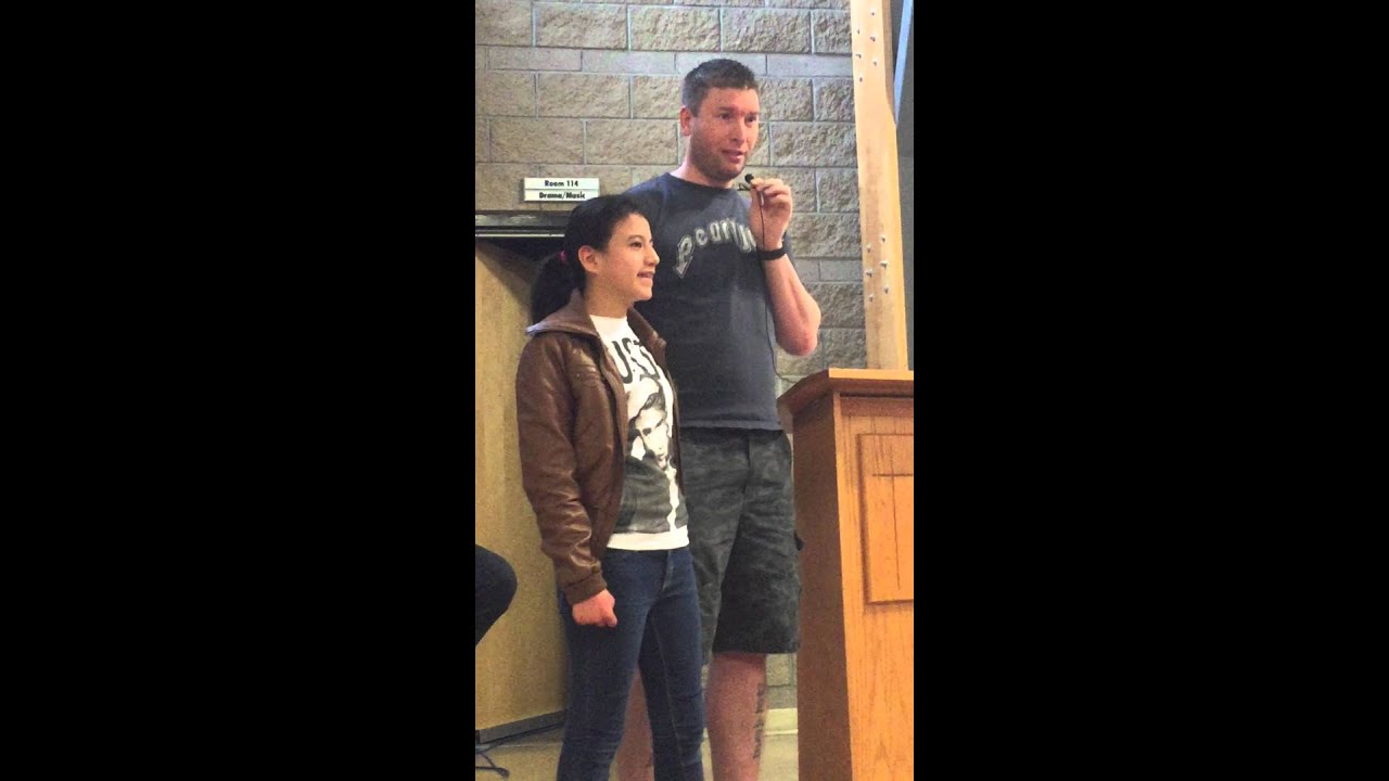 School girl has priceless reaction to getting Justin Bieber tickets.