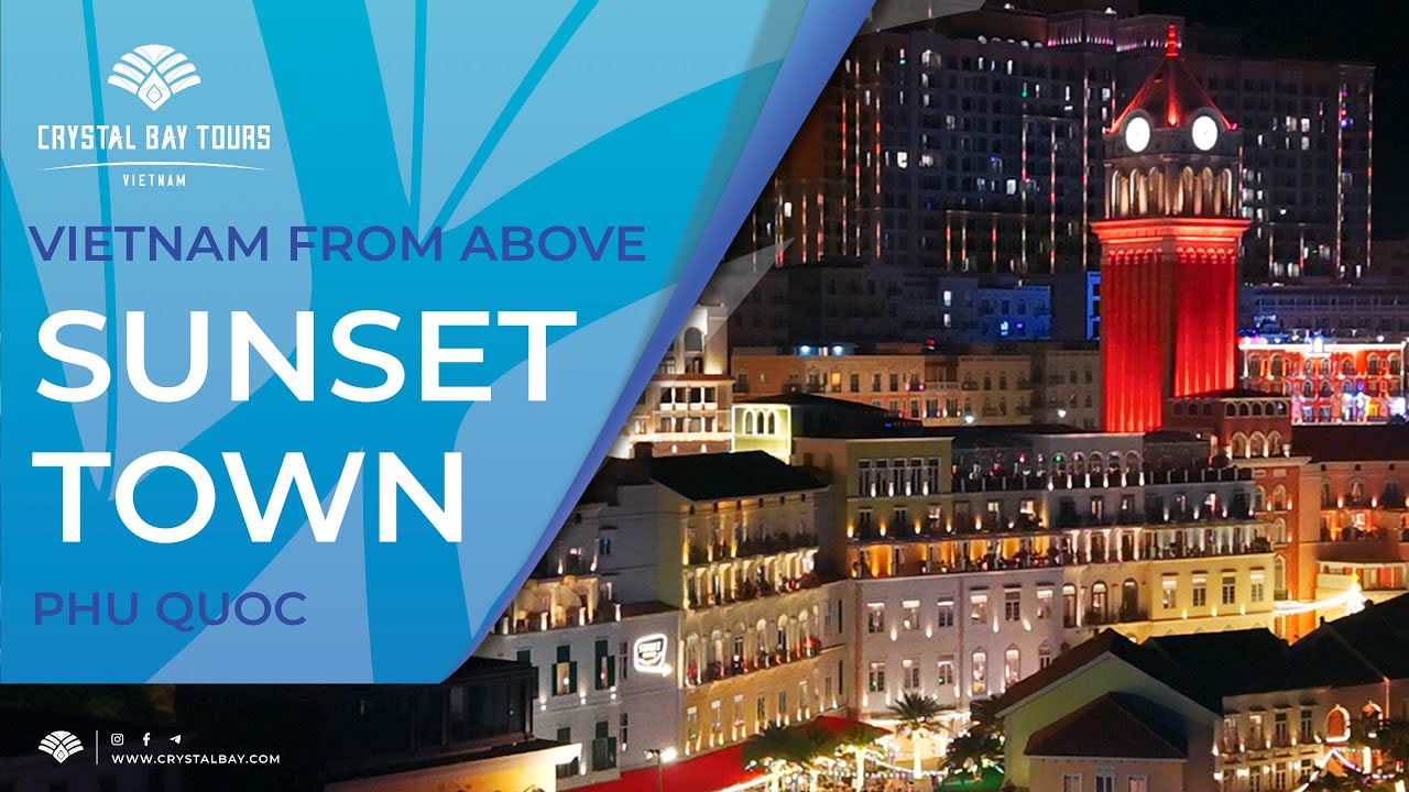 Прекрасный Sunset Town днём и ночью с высоты!