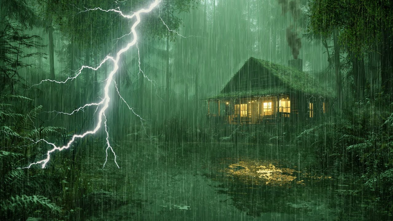 HEAVY RAIN AND THUNDER SOUNDS - DEEP SLEEP | Thunderstorm for Sleeping - Rain Sound Comfort #2