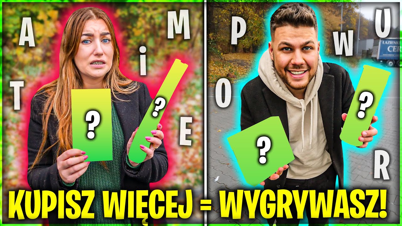 KTO KUPI WIĘCEJ RZECZY NA LOSOWĄ LITERĘ WYGRYWA!