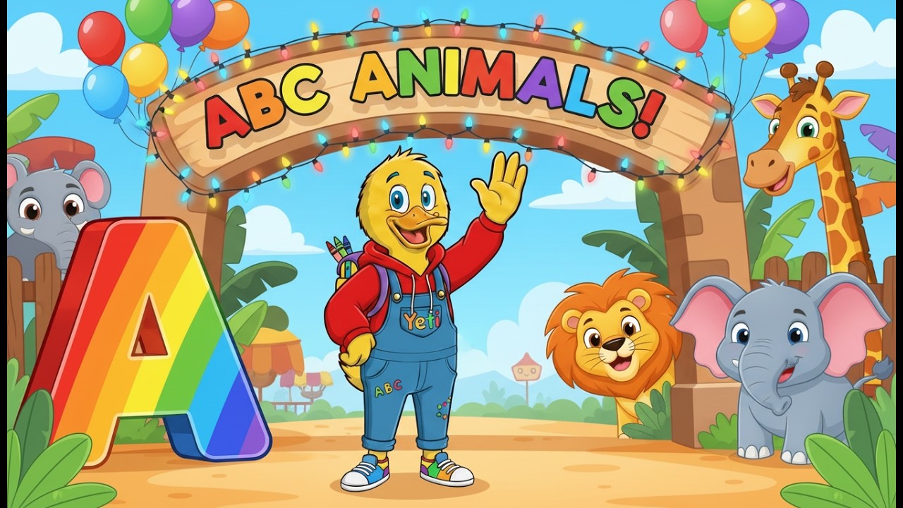 🌈 ✨🎵 ABC Alphabet Song 🔤 | Phonics Song for Toddlers | Learn A to Z with Fun 🎶