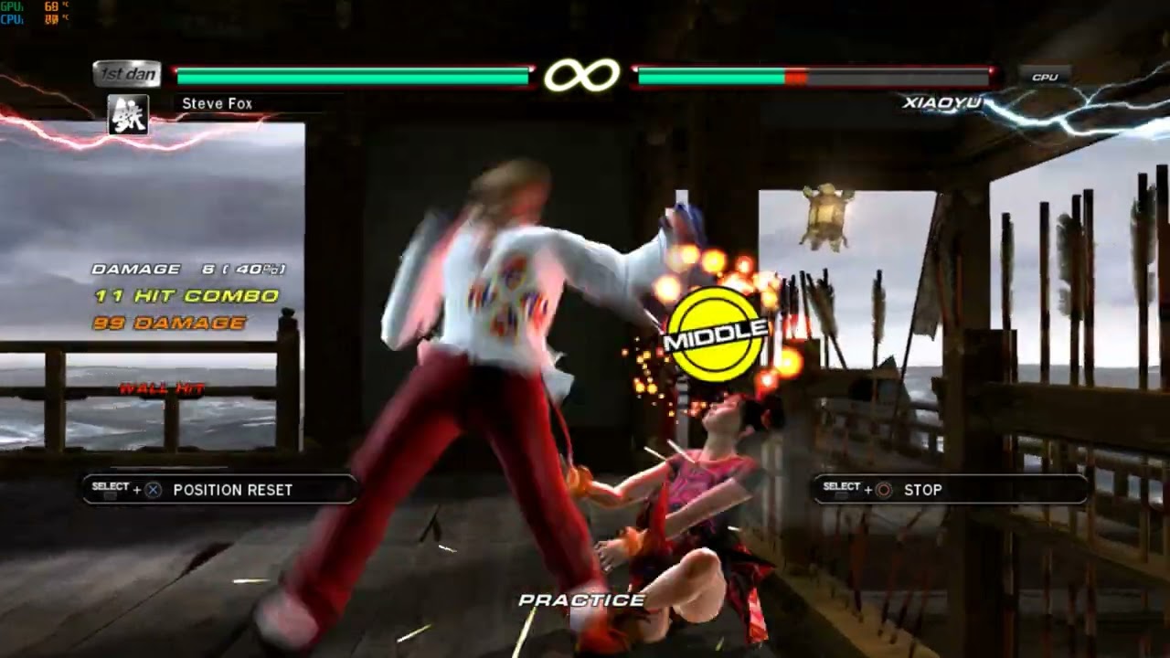 Tekken 6 BR Steve Counter Hit B+1 Devastating Combos
