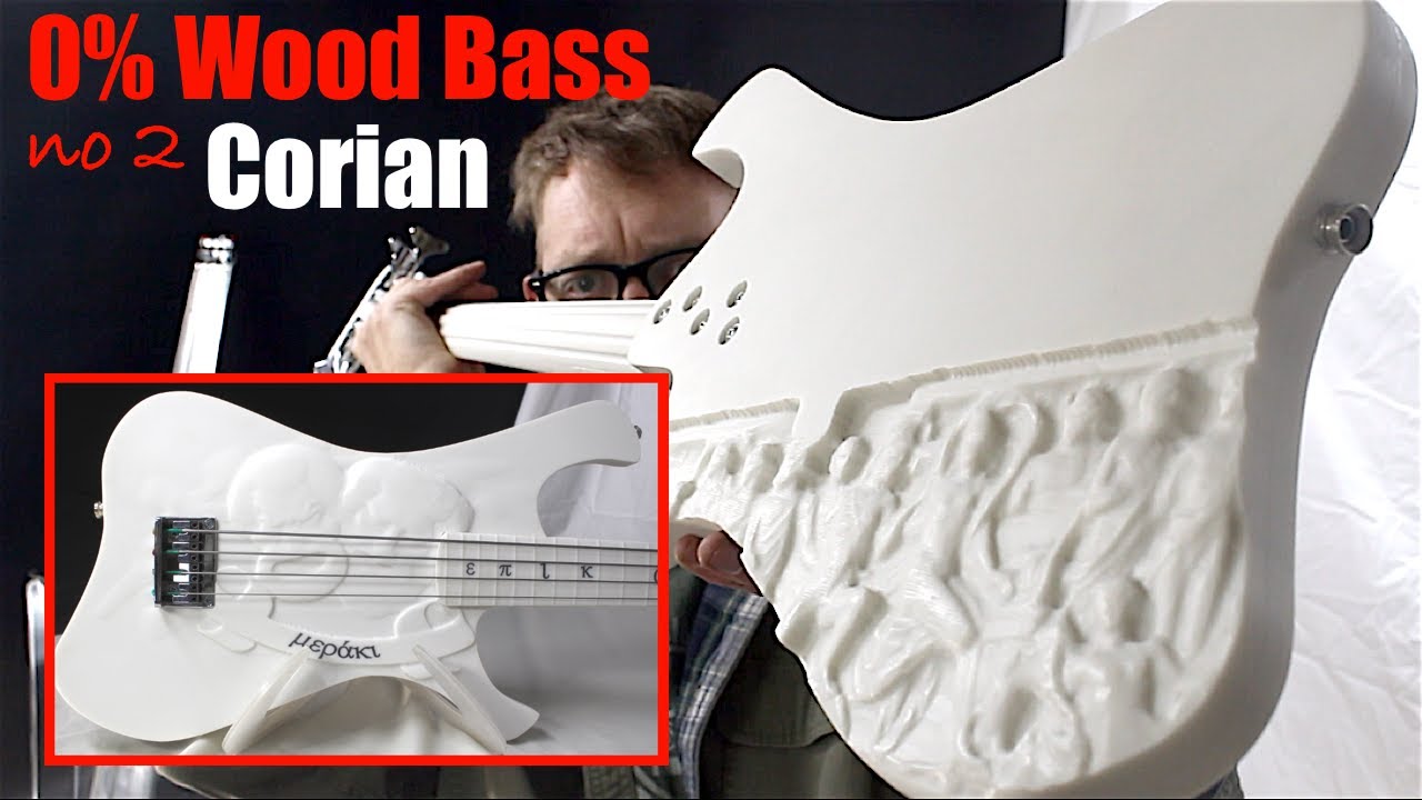 Made entirely from Reclaimed Corian - No Wood Bass no. 2