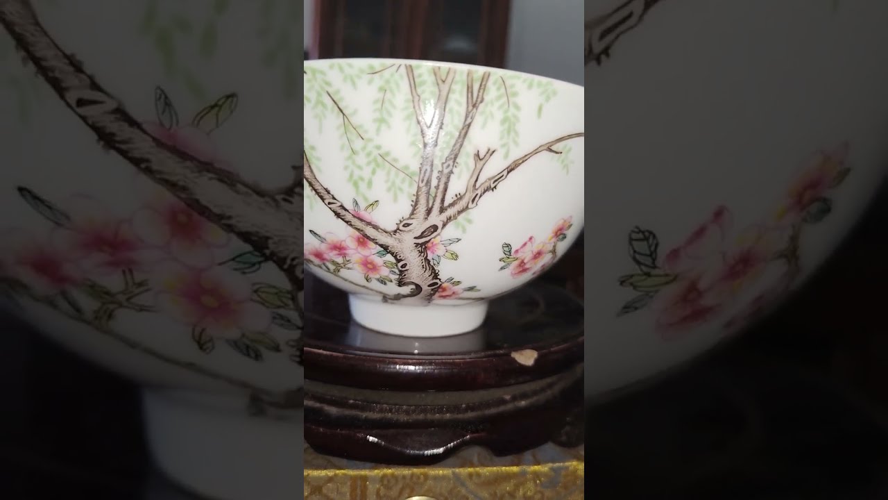 昨撿到天漏 不是漏 仿張永珍的珐瑯彩瓷碗  名為杏林雙燕碗 乾隆年製方双圈藍料4字款的高仿 蘇富比曾二次拍賣的真碗 2006年拍得港幣1.87億包佣金也即台幣🔟個億之後便天下聞名 特此更正！