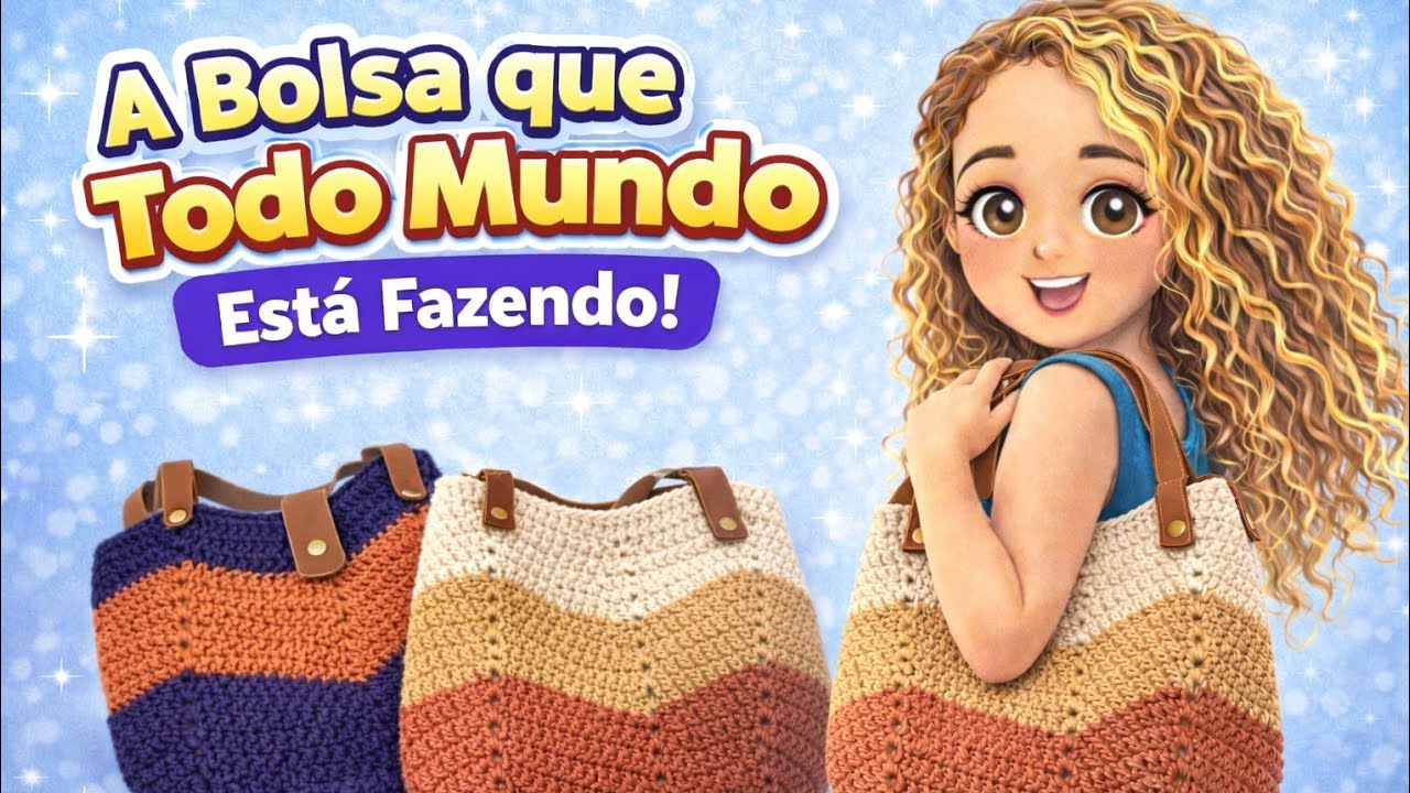 💎A Bolsa Chevron em Crochê do Momento | 5 Cores que Fiz #transformandosobrinhasemsonho 