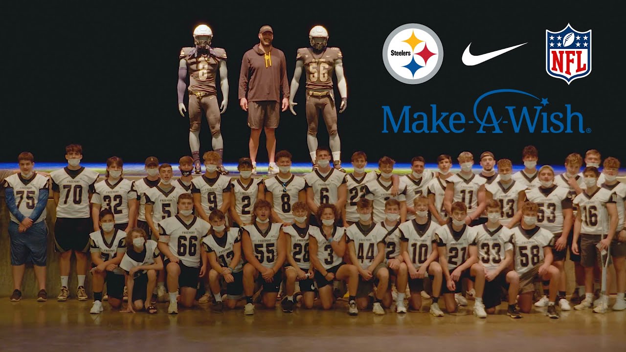 Pittsburgh Steelers, Ben Roethlisberger, Nike, NFL surprise local QB w/ his wish through Make-A-Wish