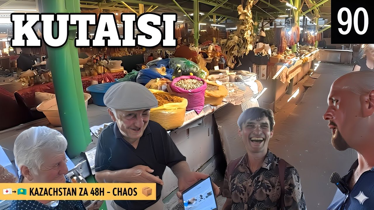 Zielony Bazar wKutaisi:Kazachstan za 48godzin - chaos. Rowerem dookoła świata 