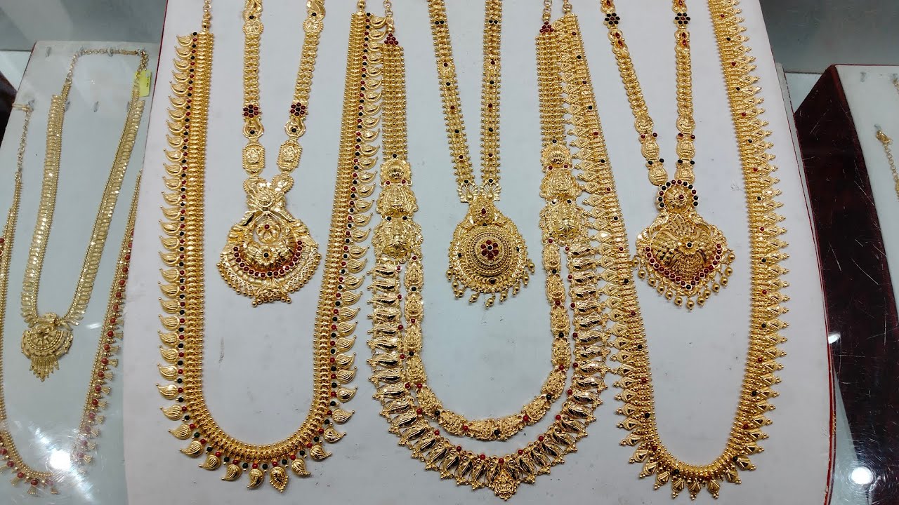 10 Sovereign Gold Haram collection | Saravana Elite Gold wedding Collection