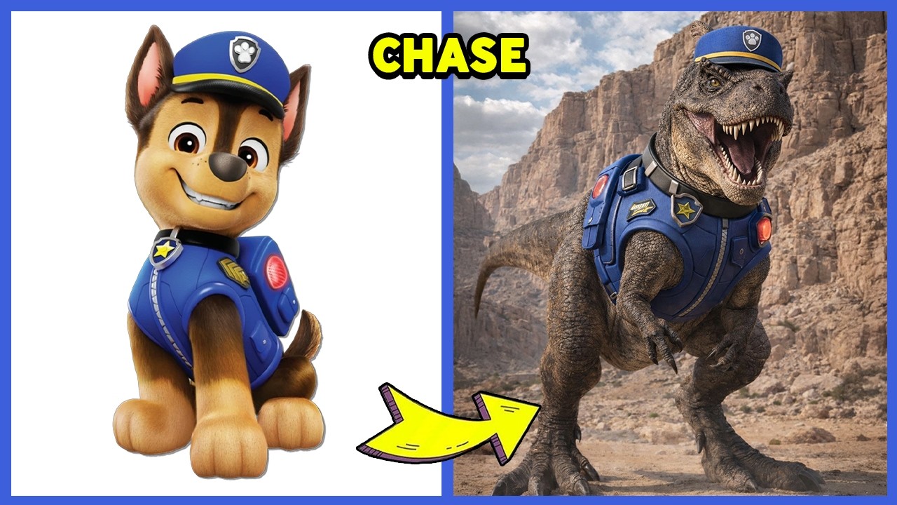 Paw Patrol Characters as Dinosaurs 🦖🔥 (2026) ~ Guess the Paw Patrol Characters by Voice 🔊