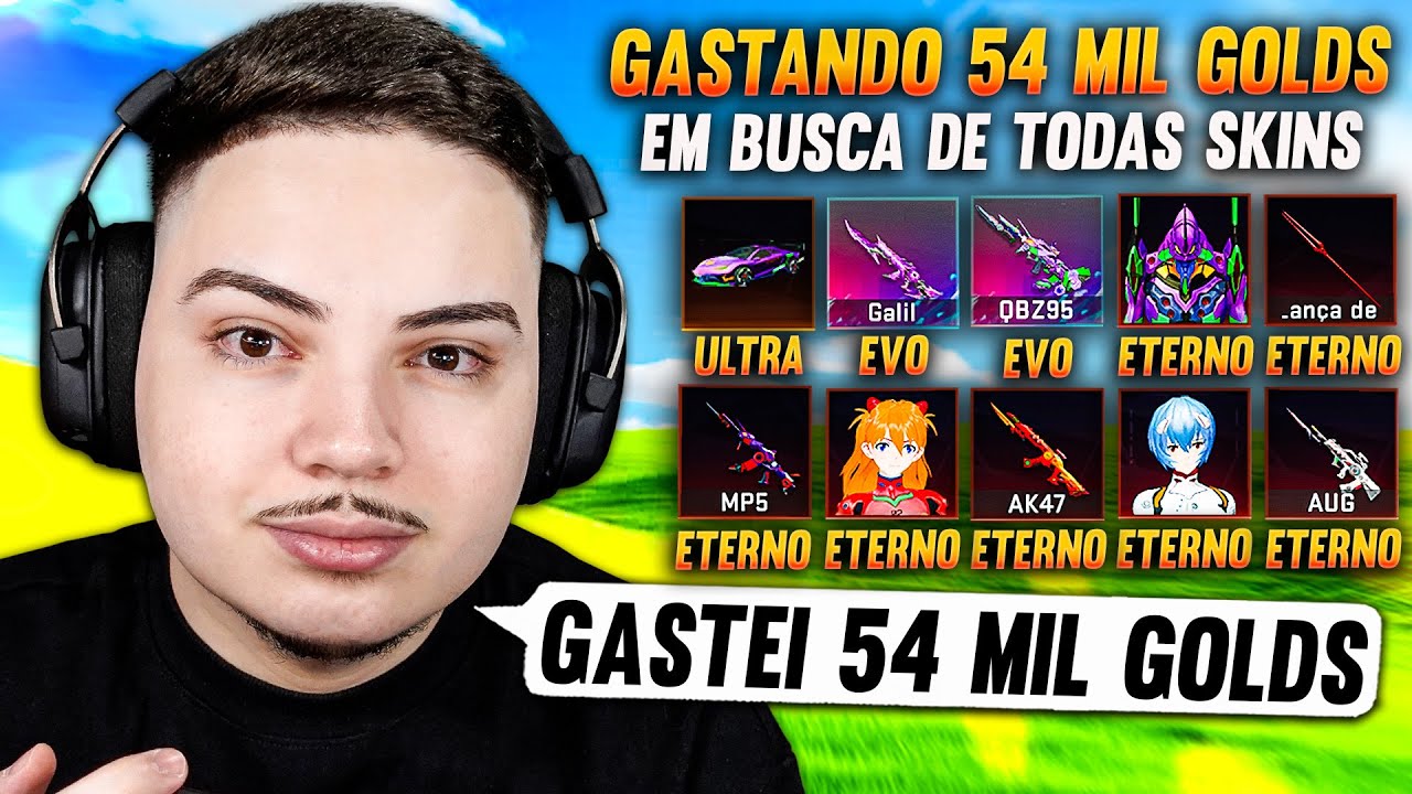 GASTANDO 54 MIL GOLDS em TODAS as COLEÇÕES do BLOOD STRIKE 🔥 (PEGANDO TODAS SKINS do JOGO!)