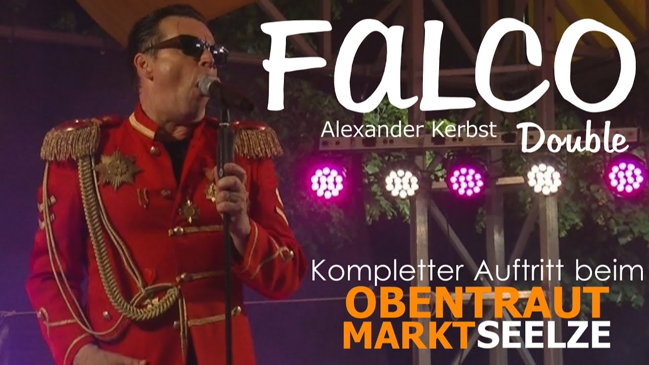 Falco Double (Alexander Kerbst) | Kompletter Auftritt | Obentrautmarkt Seelze 2023