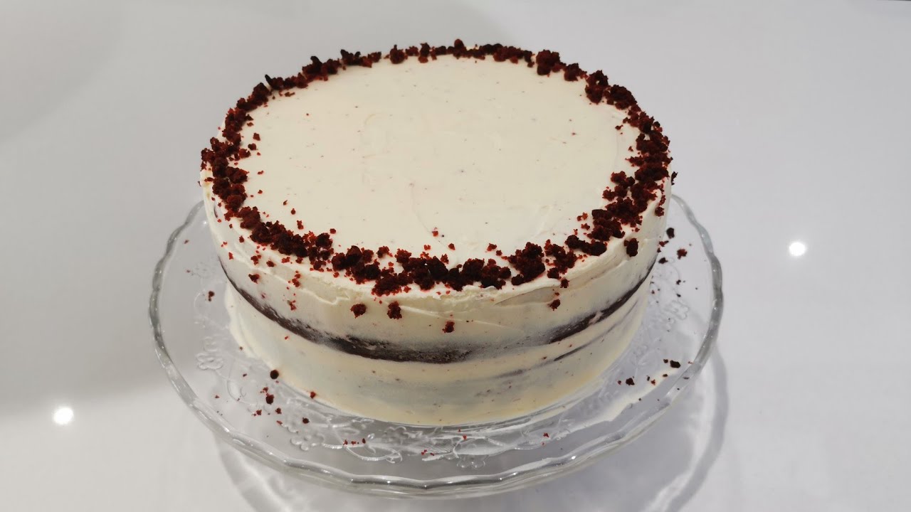 How to make - Easy Red Velvet Cake (with cream cheese frosting)