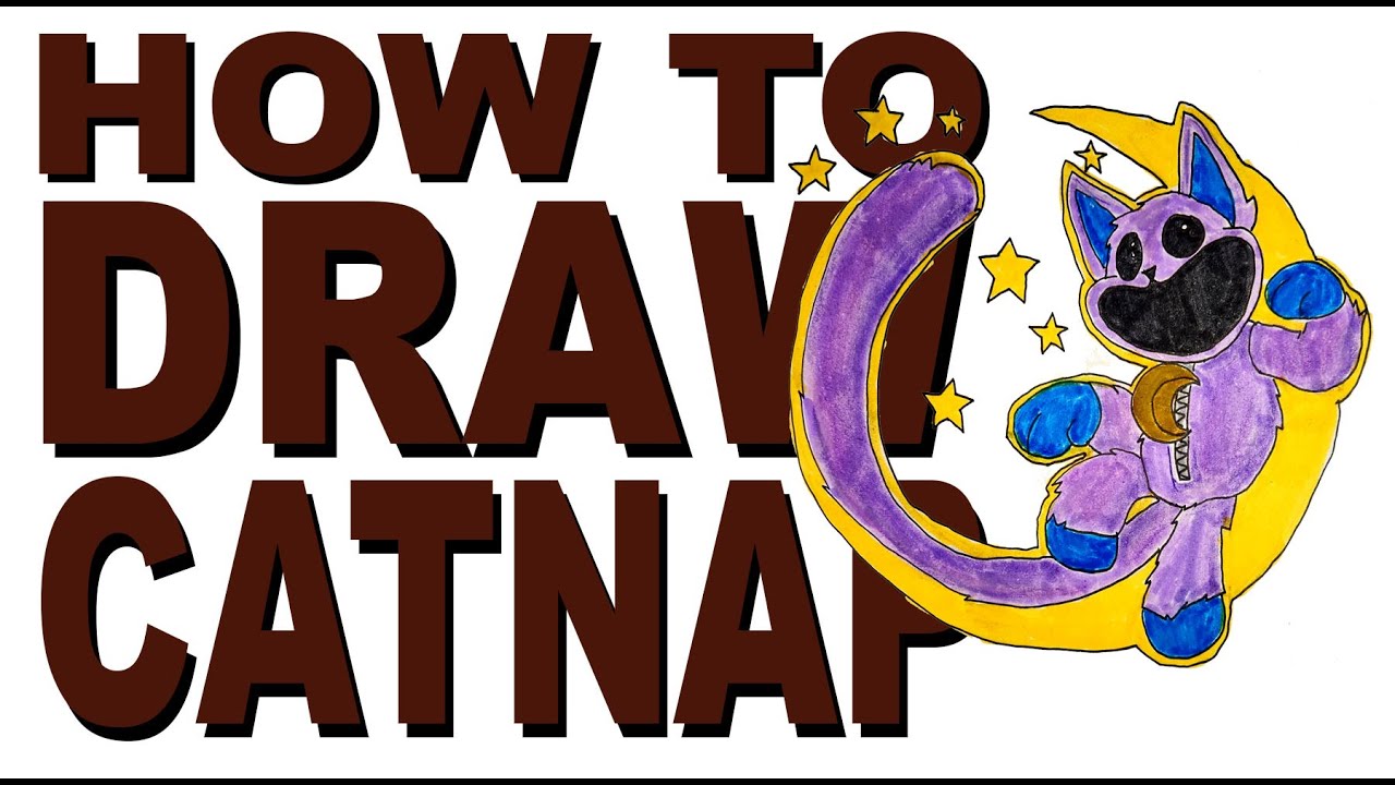 How to draw Lunatic Catnap (Poppy Playtime III)