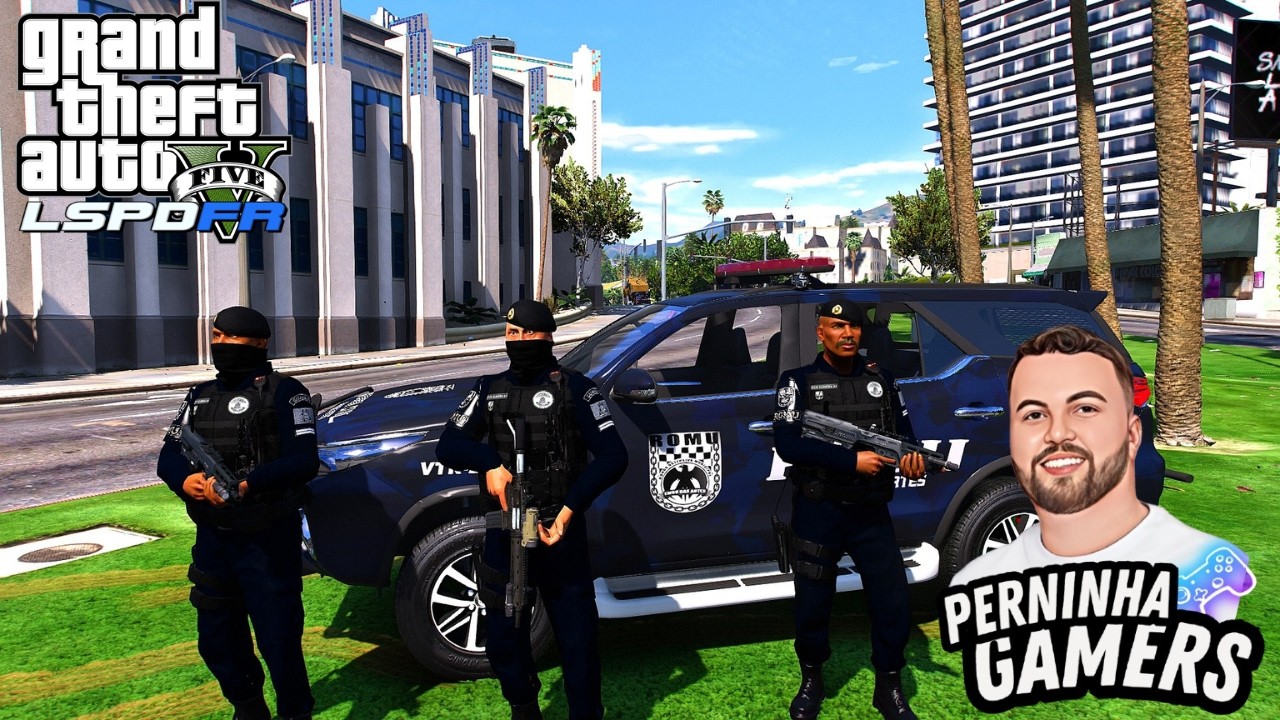 PATRULHAMENTO DE ROMU COM A EQUIPE - GTA V LSPD FR