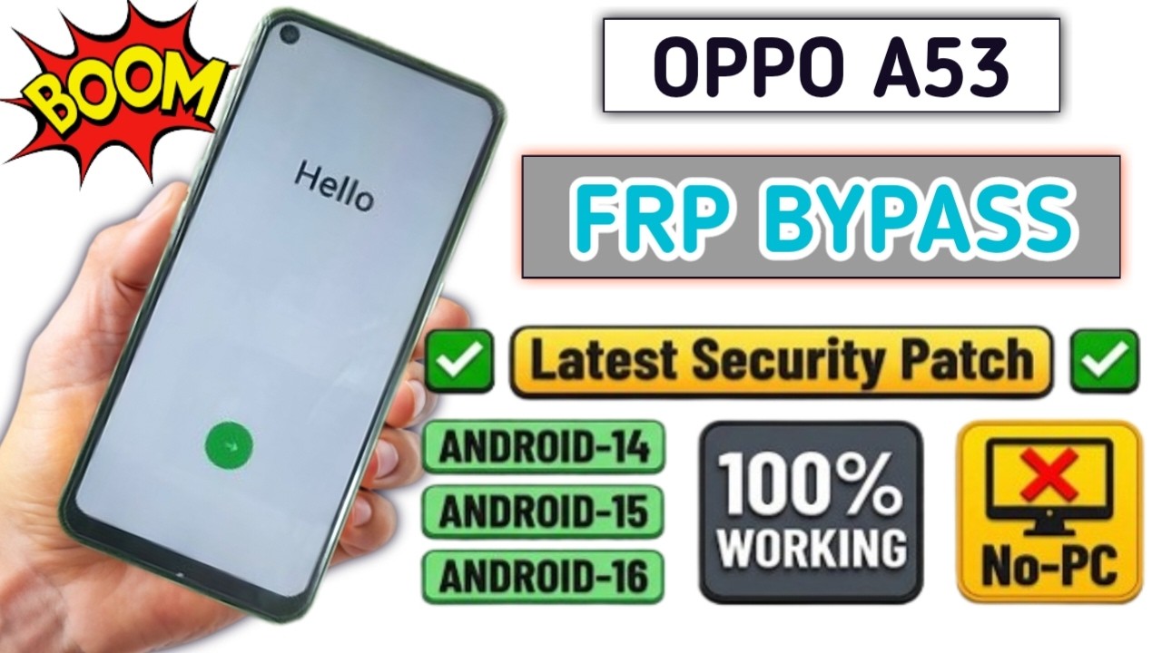 OPPO A53/ A54 - Google/ FRP Bypass | 100% Working Method (Without Pc)✅