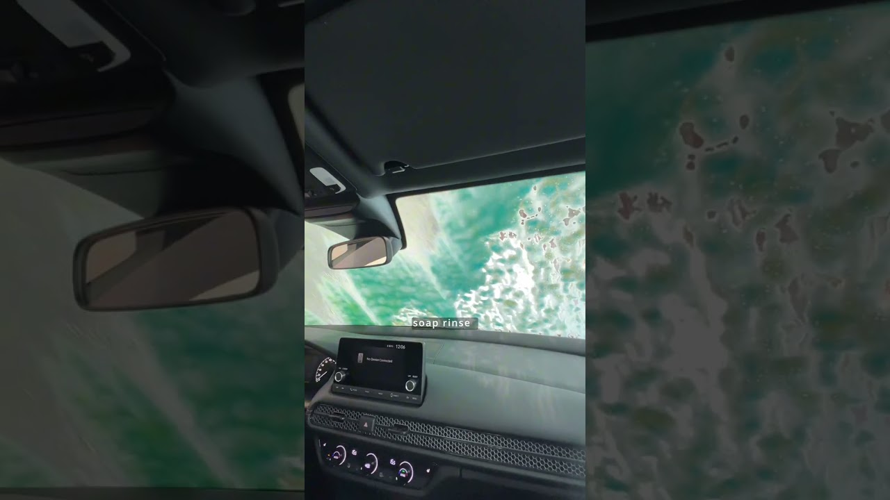 Shell touchless carwash with step by step procedure