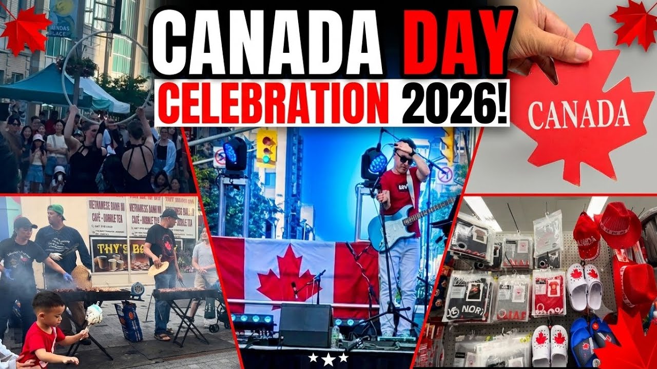 Canada Day 2026 Celebration🇨🇦 | Live Events, Food, Music & Festival Vlog 2026