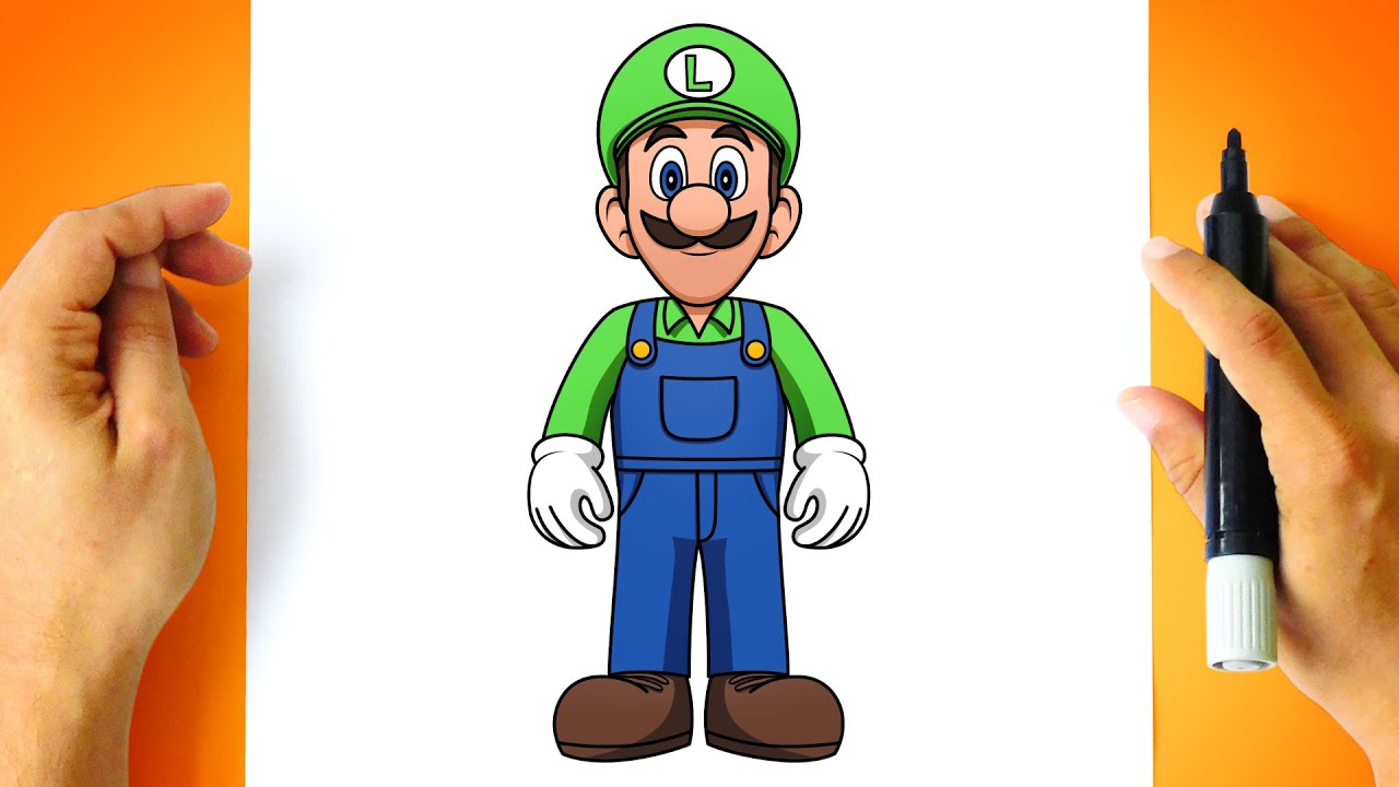 Como DESENHAR o LUIGI do Filme do SUPER MARIO BROS - Como DIBUJAR a LUIGI de la PELICULA