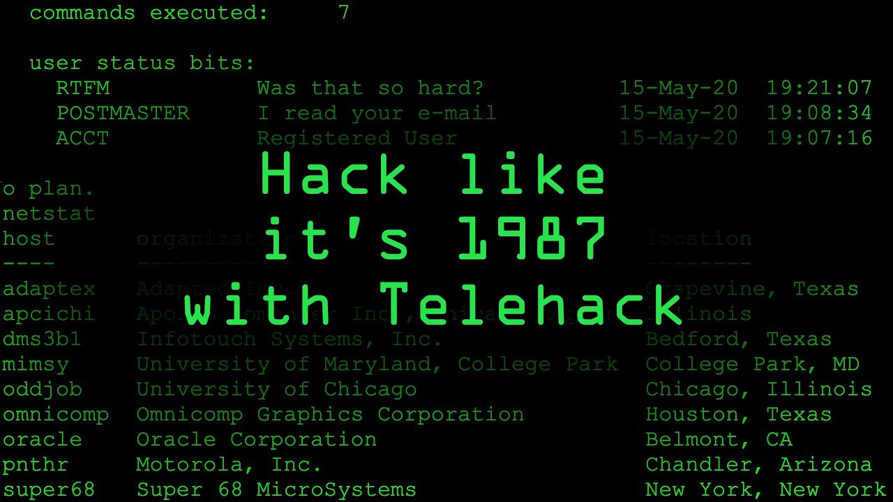 Hack Like It's 1987 with the Telehack Game [Tutorial]
