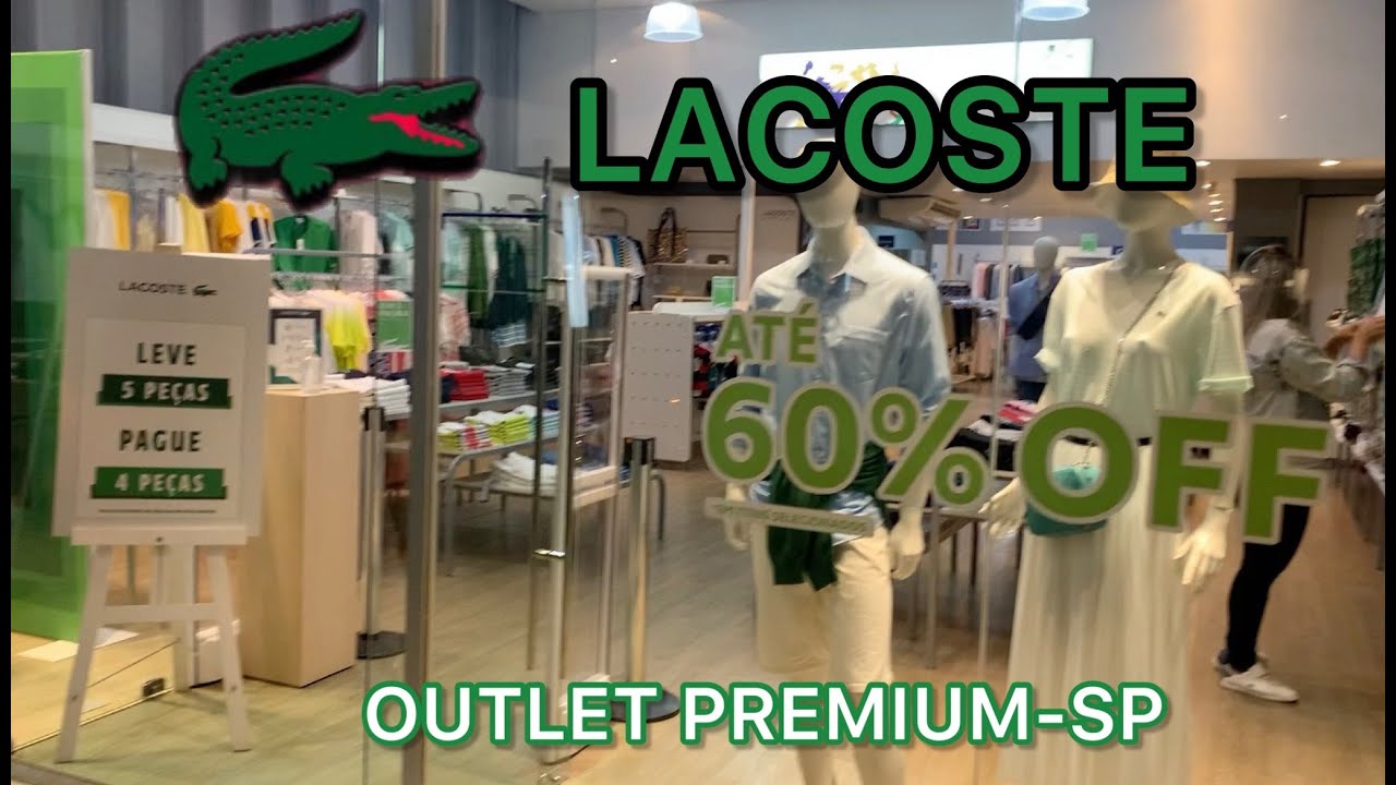 LOJA DA LACOSTE COM AT&Eacute; 60% DE DESCONTO&hellip;OUTLET PREMIUM-SP. @ALEXANDREGISELLE