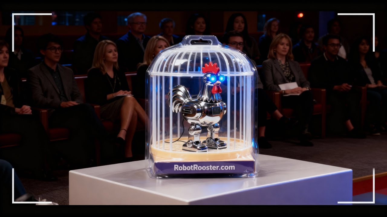 Iron iRobot Rooster - Shark Tank Pitch [Official Music Video] #sharktank #salespitch #robot #rooster