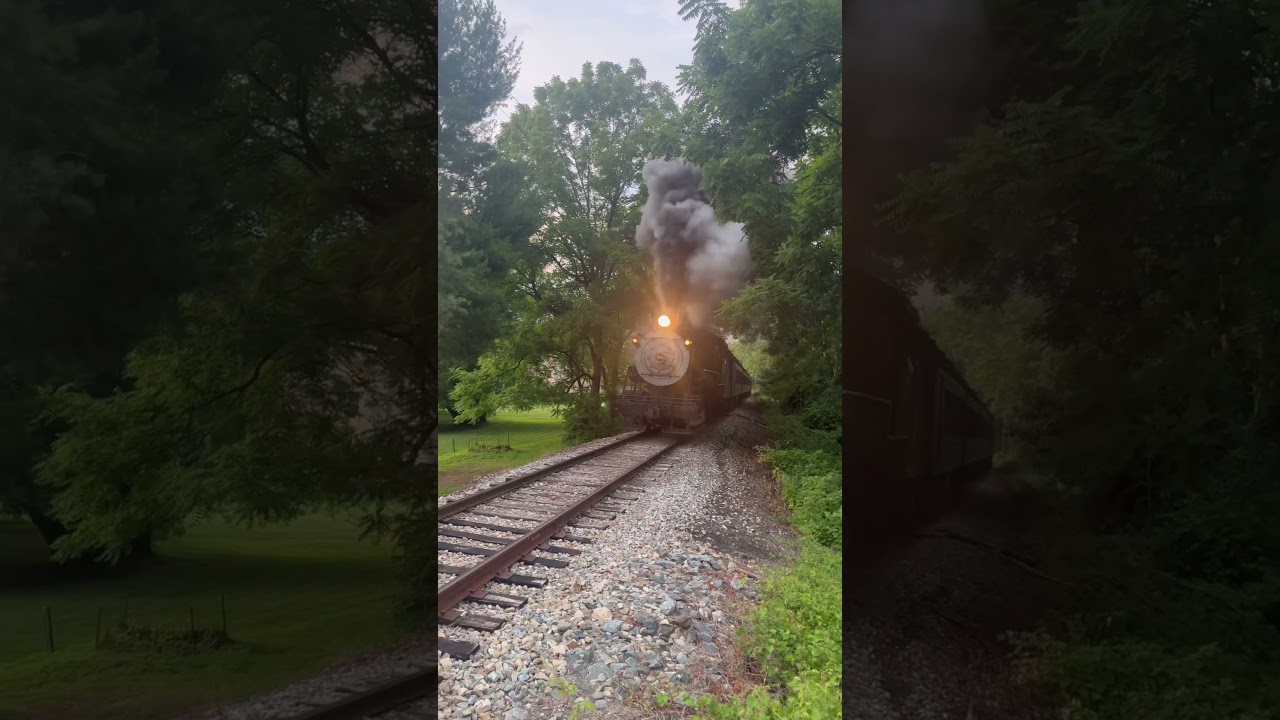 Wilmington and Western&rsquo;s steam train attempts the hill up to Hockessin, DE #steamengine #steamtrain